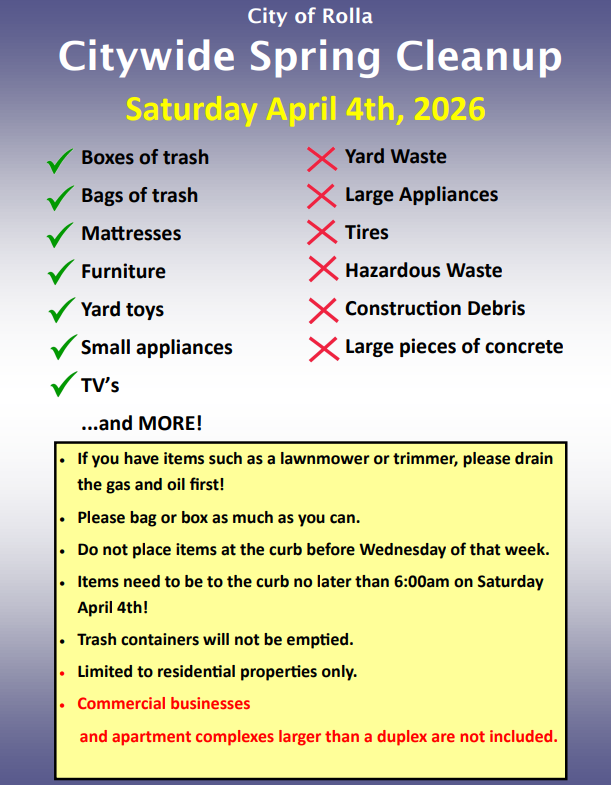 Spring Citywide Clean-up